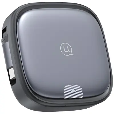 USAMS Kabel 3-i-1 Box MicroUSB/USB-C/Lightning 60W SJ650USB01 - Stål