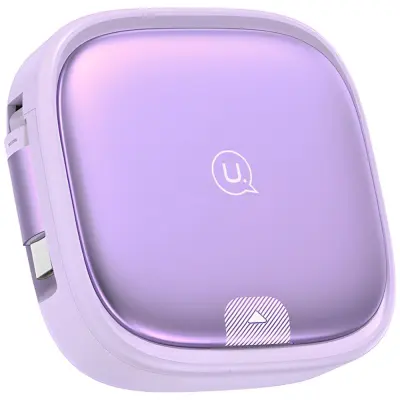 USAMS Kabel 3-i-1 Box MicroUSB/USB-C/Lightning 60W SJ650USB03 - Lila