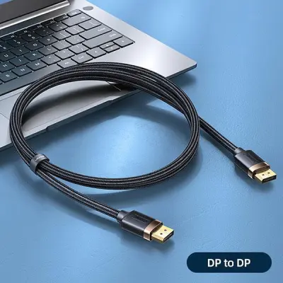 USAMS Kabel DP-DP U74 2.0m svart 4K SJ531HD01