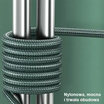 USAMS Kabel flätad U55 2A microUSB 1m grön SJ450USB02