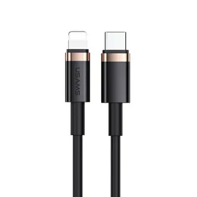 USAMS Kabel U63 USB-C–Lightning 1,2m 20W (US-SJ484) - Svart