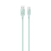 USAMS Kabel USB-C 6A 1,2m Display Lithe (US-SJ568) - Grön
