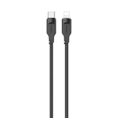 USAMS Kabel USB-C–Lightning 20W 1,2m Lithe (US-SJ566) - Svart
