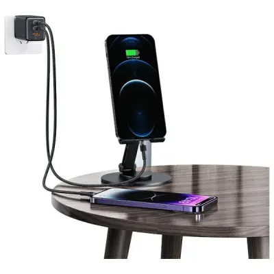 USAMS Kabel USB-C–Lightning 30W 1,2m SY-serie (US-SJ729) - Svart