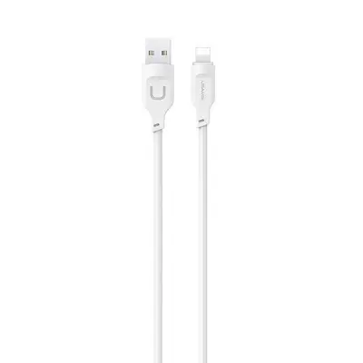 USAMS Lithe Series Lightning Kabel 2,4A 1,2 m SJ565USB02 - Vit