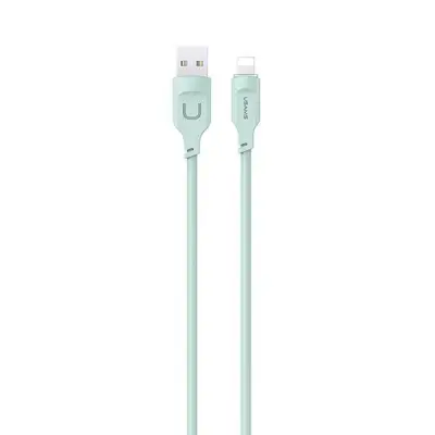 USAMS Lithe Series Lightning Kabel 2,4A 1,2 m SJ565USB04 - Grön