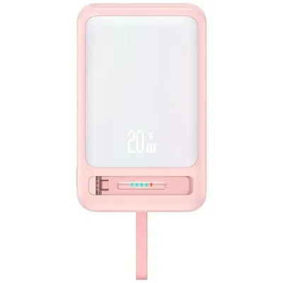 USAMS Magnetisk Trådlös Powerbank 10000mAh CD219 XM- Rosa