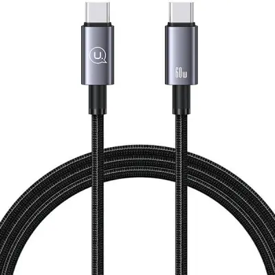 USAMS SJ661 USB-C/USB-C Kabel 60W 1,2 m (US-SJ661) – Stål