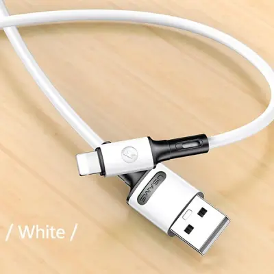 USAMS U52 Lightning Kabel 2A 1 m SJ434USB01 - Vit