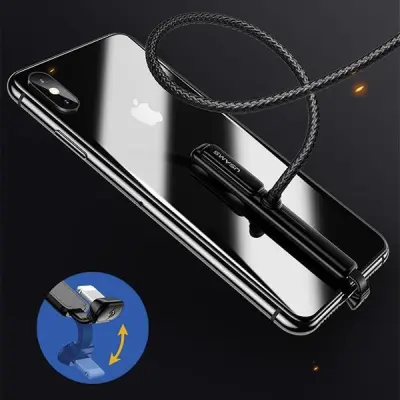 USAMS U9 Lightning Kabel Gaming 1,5 m SJ278IP01 - Svart