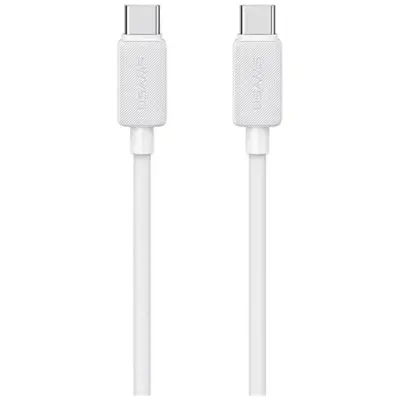 Usams USB-C till USB-C Kabel 1m KY Series - Vit