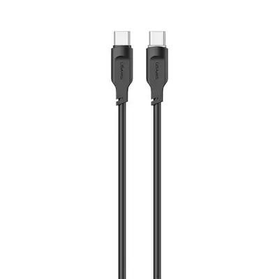 USAMS USB-C/USB-C Kabel SJ567 Lithe Series 100W 1.2m Svart