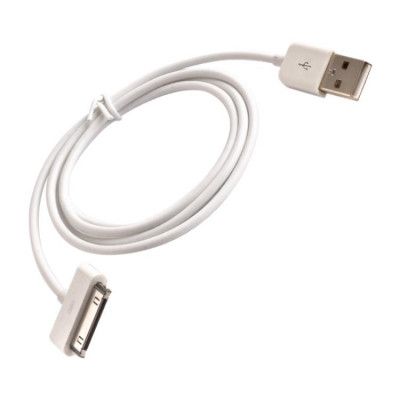 USB-A Till 30-pin 1m Kabel 1A Bulk - Vit