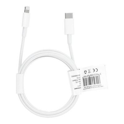 USB-C till Lightning kabel PD 18W 2m - Vit
