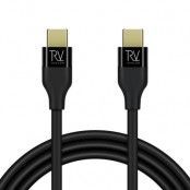 USB-C till USB-C Kabel 2 Meter 60W - Rvelon - Svart