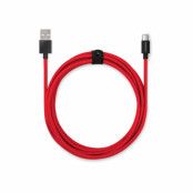 Usbepower FAB XXL 250 - 2,5m USB-A till USB-C kabel - Coral