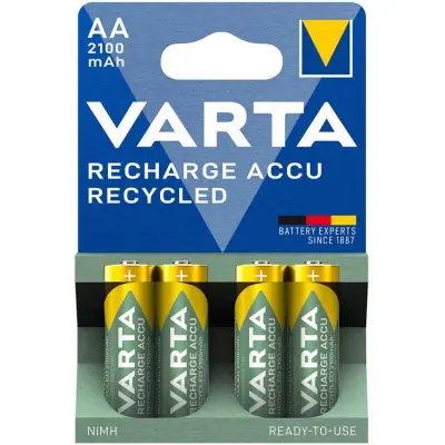 Varta 4-pack Recycle Laddningsbart batteri AA 2100 mAh