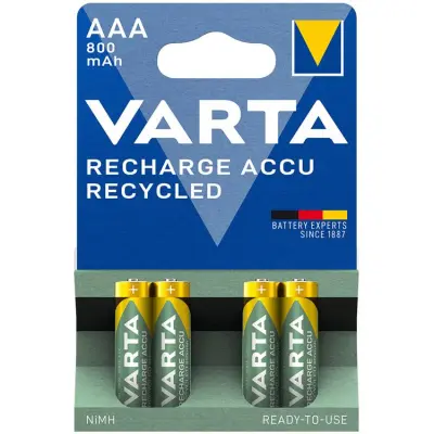 Varta 4-pack Recycle Laddningsbart batteri AA 800 mAh