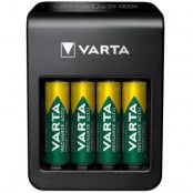 Varta LCD Plug Carger + AA/AAA/9V + USB inkl 4xAA