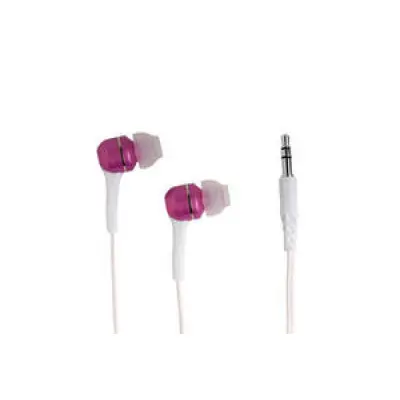 Verbatim in-ear öronsnäckor med ljudisolerande sleeves (Rosa)