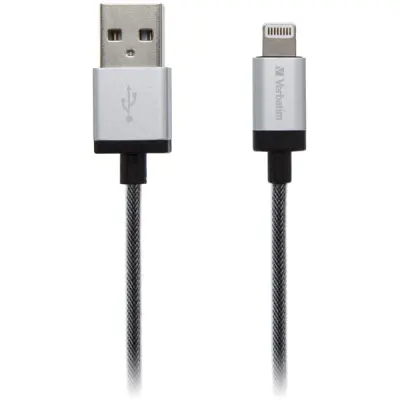 Verbatim Lightning Sync & Charge, MFi, 1,2m, svart/silver