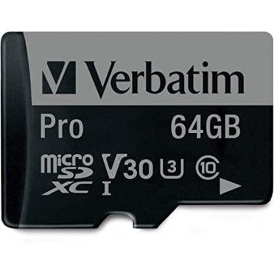 Verbatim MicroSD Pro 64GB inkl SD-Adapter