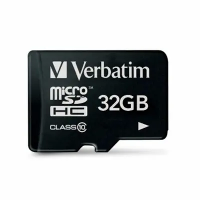 Verbatim Minneskort microSDHC 32GB V10 Karta - Svart