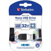 Verbatim Nano, USB-minne, 32GB