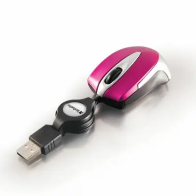 Verbatim Optisk Mus USB-A 1000 dpi Go Mini - Hot Pink
