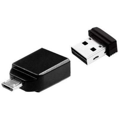 Verbatim Store'n'Go Nano USB Drive 16GB + OTG Adapter