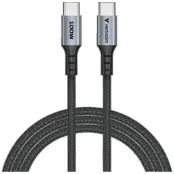 Verbatim USB-C till USB-C 100W Kabel 1.2m Sync&Charge 31846 - Svart