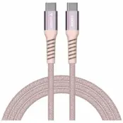 Verbatim USB-C till USB-C 100W Kabel 1.2m Sync&Charge 31857 - Rosa