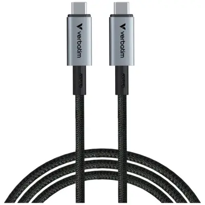 Verbatim USB-C Till USB-C 240W Kabel 120cm 40Gb/s Sync&Charge