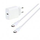 Vivanco Hemladdare USB 18W Till USB-C Kabel 1.2m - Vit
