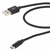 Vivanco Longlife USB-C/USB 2.0 kabel 2.5m - Svart