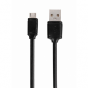 Vivanco Micro-USB Ladd-/Synk. kabel 0.5m - Svart