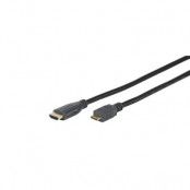 Vivanco Mini HDMI High Speed Ethernet Kabel 1.5 - Grå