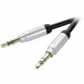 Vivanco PREMIUM MP3 kabel 3,5mm hane/hane 0,8m - Svart