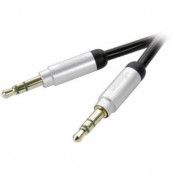 Vivanco PREMIUM MP3 kabel 3,5mm hane/hane 1,5m - Svart