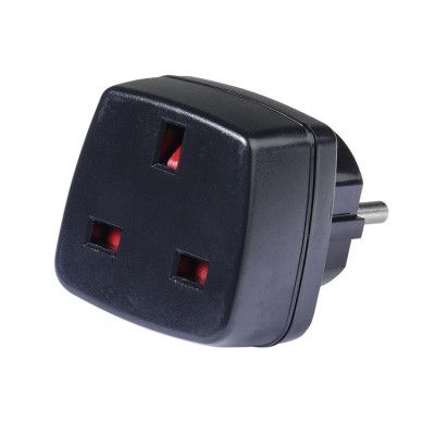 Vivanco Reseadapter UK Europe - Svart
