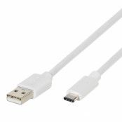 Vivanco USB-A till USB-C 2.0 kabel 0.5m - Vit