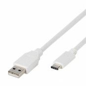 Vivanco USB-A till USB-C 2.0 kabel 1.2m - Vit