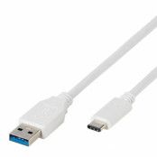 Vivanco USB-C/USB 3.1 A kabel 1m - Vit