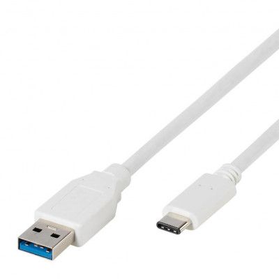 Vivanco USB-C/USB 3.1 A kabel 2.5m - Vit