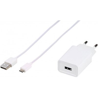 Vivanco Väggladdare + USB-C-kabel