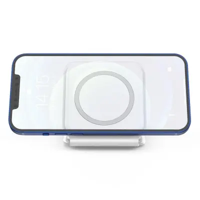 WC-07W 3-i-1 Magnetisk Trådlös Laddare Fällbar Laddningsdocka - Vit