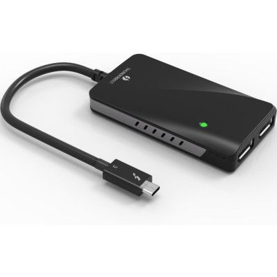 Winstar Thunderbolt till Dual Displayport-adapter