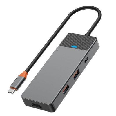 WiWU HUB A721HD USB3.1x2+PD(100W)+USB-C(3.1)+ SD/TF(3.0)+HDMI