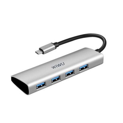 WiWU HUB Alpha A440 Pro USB C do 4x USB3.0