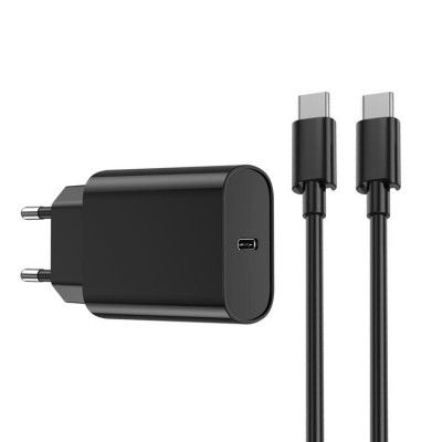 WIWU Snabbladdare 20W USB-C med Kabel Wi-U001 PD - Svart